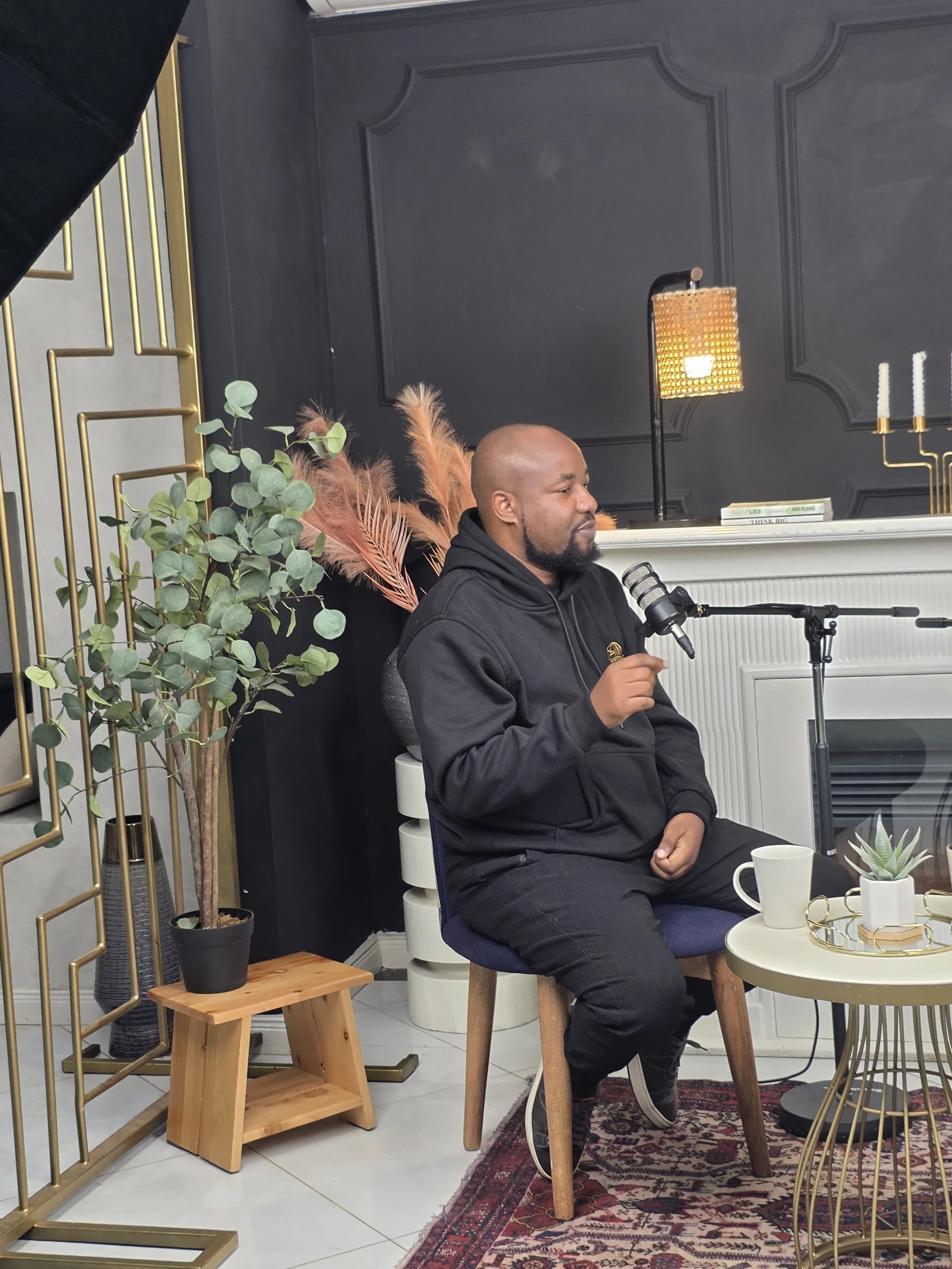 Keith Muoki speaking during an intimate recorded conversation